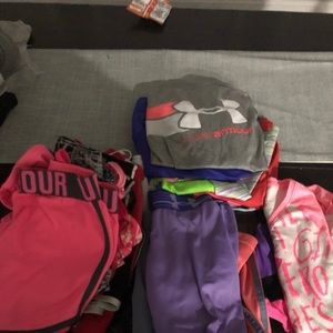 32 piece Athletic lot Girls size M or 8-10